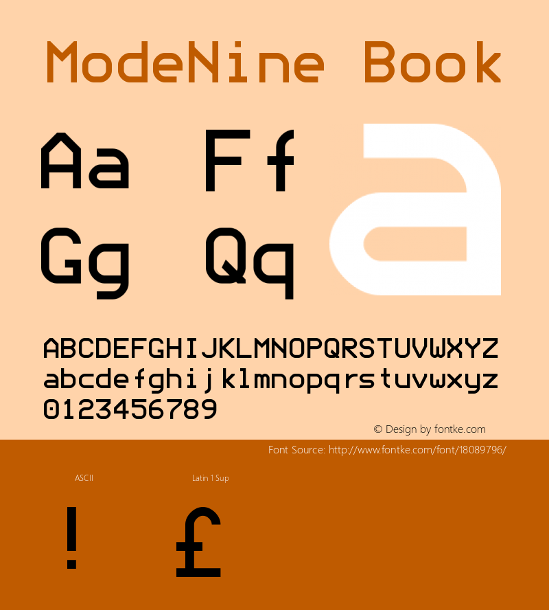 ModeNine Book Version Macromedia Fontograp图片样张