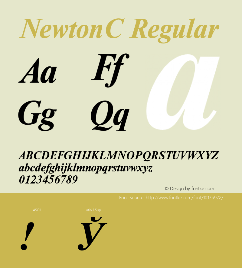 NewtonC Regular 001.000图片样张