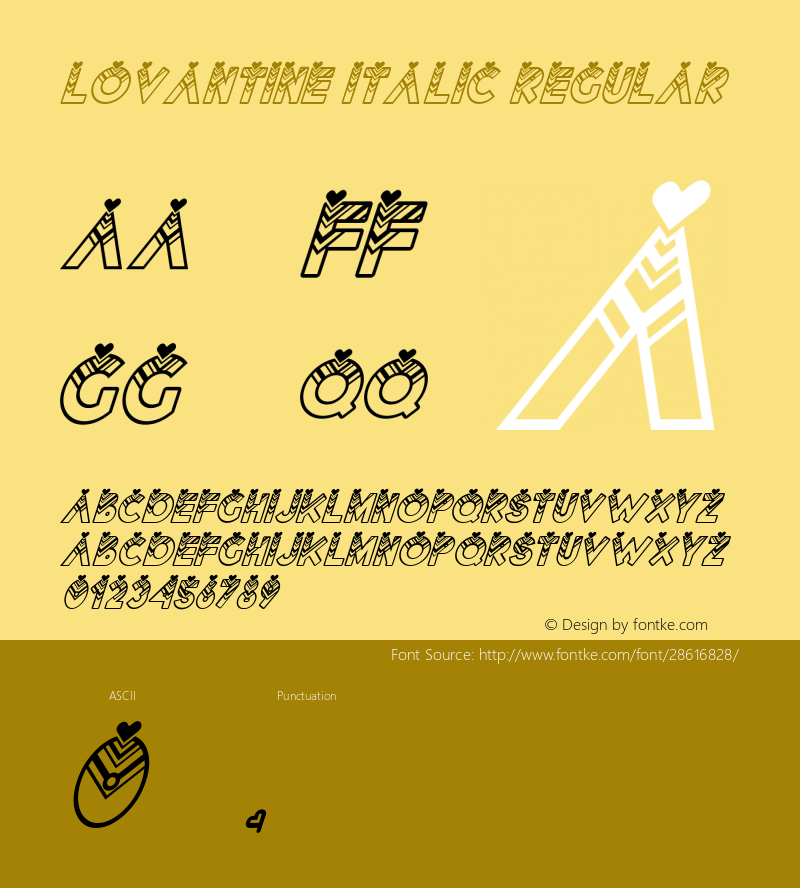 Lovantine italic Version 1.00;February 20, 2019;FontCreator 11.5.0.2427 64-bit图片样张