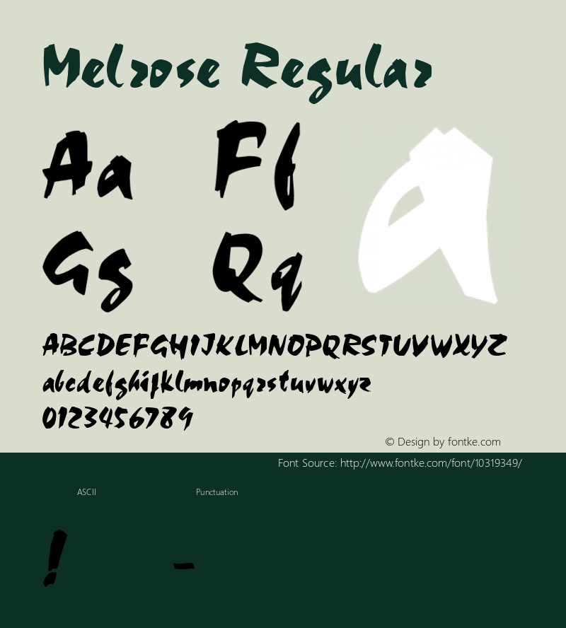 Melrose Regular Melrose图片样张