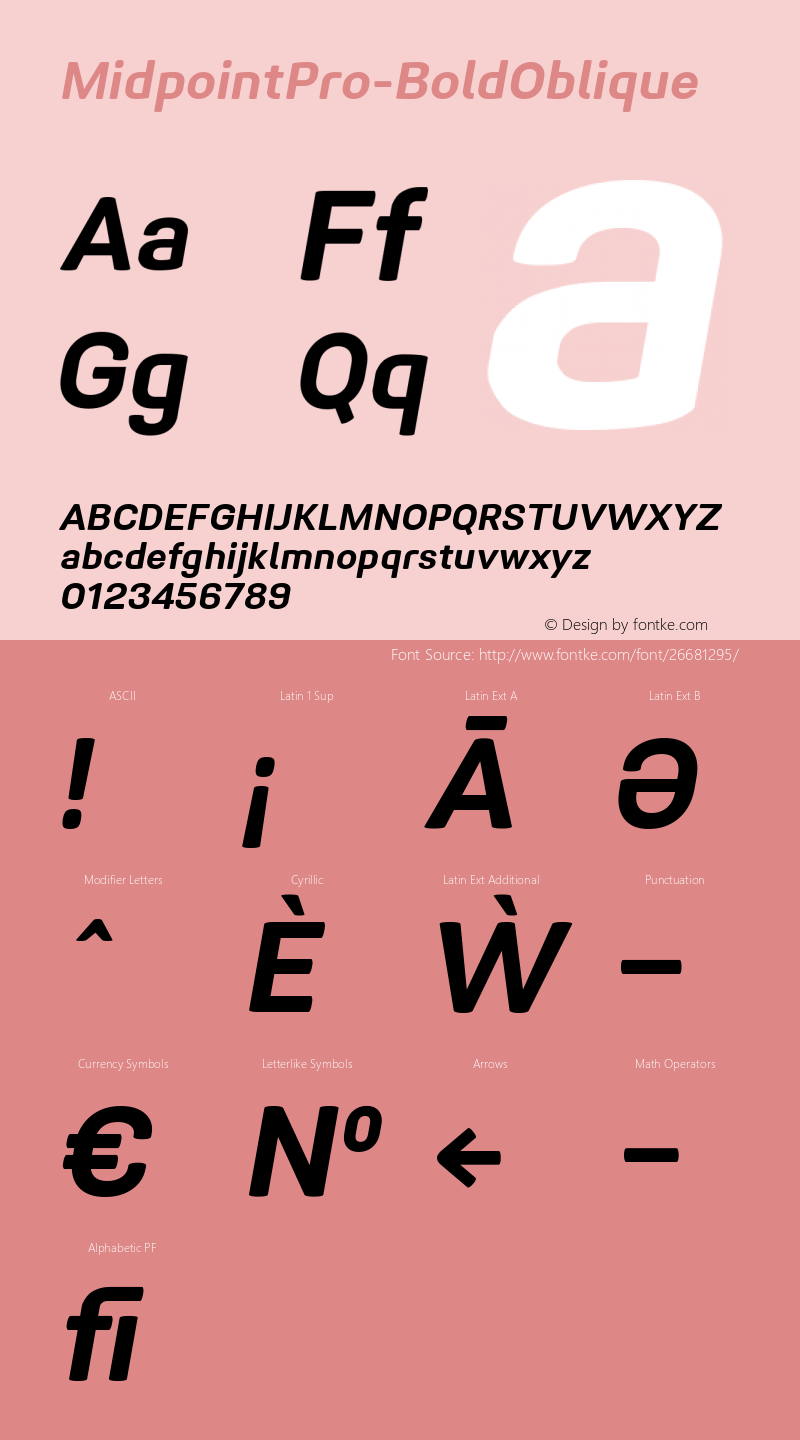 ☞Midpoint Pro Bold Oblique Version 1.000;com.myfonts.easy.konstantynov.midpoint-pro.bold-oblique.wfkit2.version.4Gyg图片样张