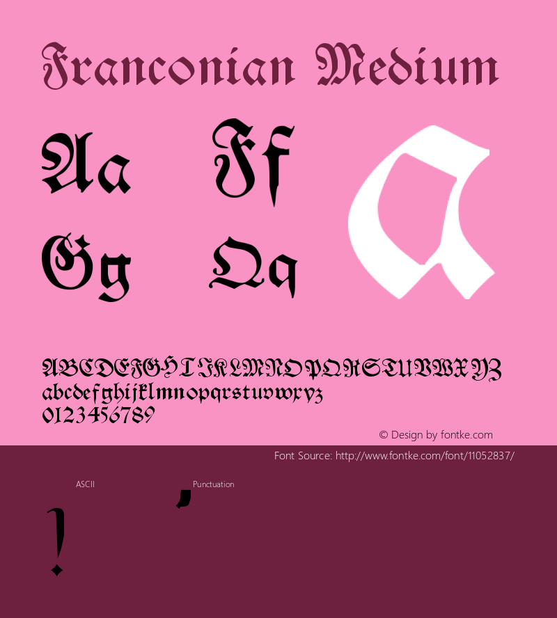 Franconian Medium Version 001.000图片样张