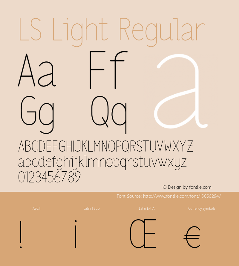 LS Light Regular Version 1.001;PS 001.001;hotconv 1.0.70;makeotf.lib2.5.58329图片样张