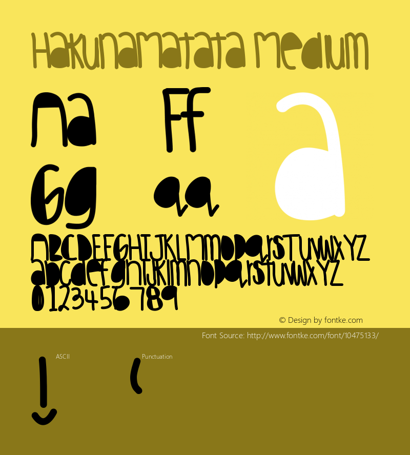 HakunaMatata Medium Version 001.000图片样张