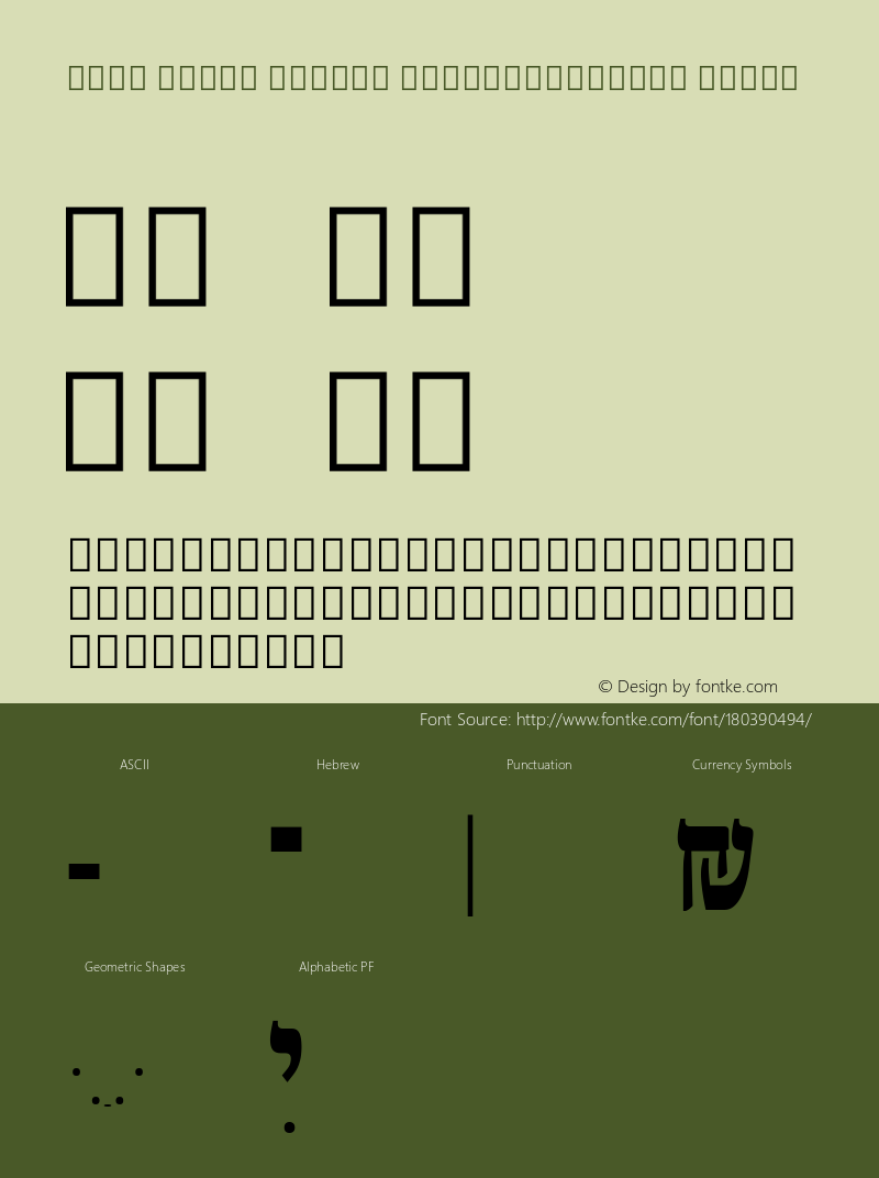 Noto Serif Hebrew ExtraCondensed Black Version 2.000; ttfautohint (v1.8.2) -l 8 -r 50 -G 200 -x 14 -D hebr -f none -a qsq -X 