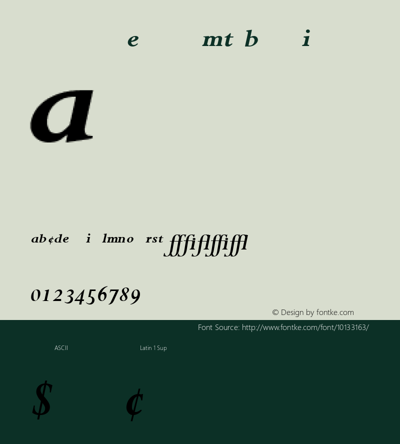 Perpetua Expert MT Bold Italic 001.003图片样张