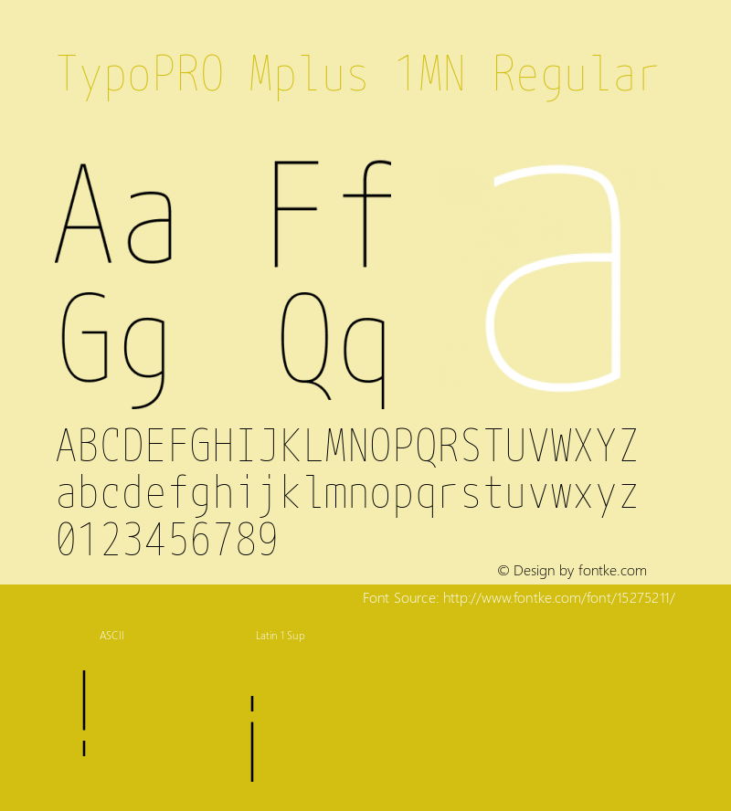 TypoPRO Mplus 1MN Regular Version 1.059图片样张