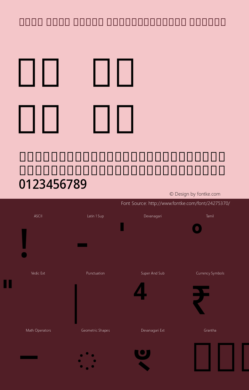 Noto Sans Tamil SemiCondensed Medium Version 2.000;GOOG;noto-source:20170915:90ef993387c0图片样张