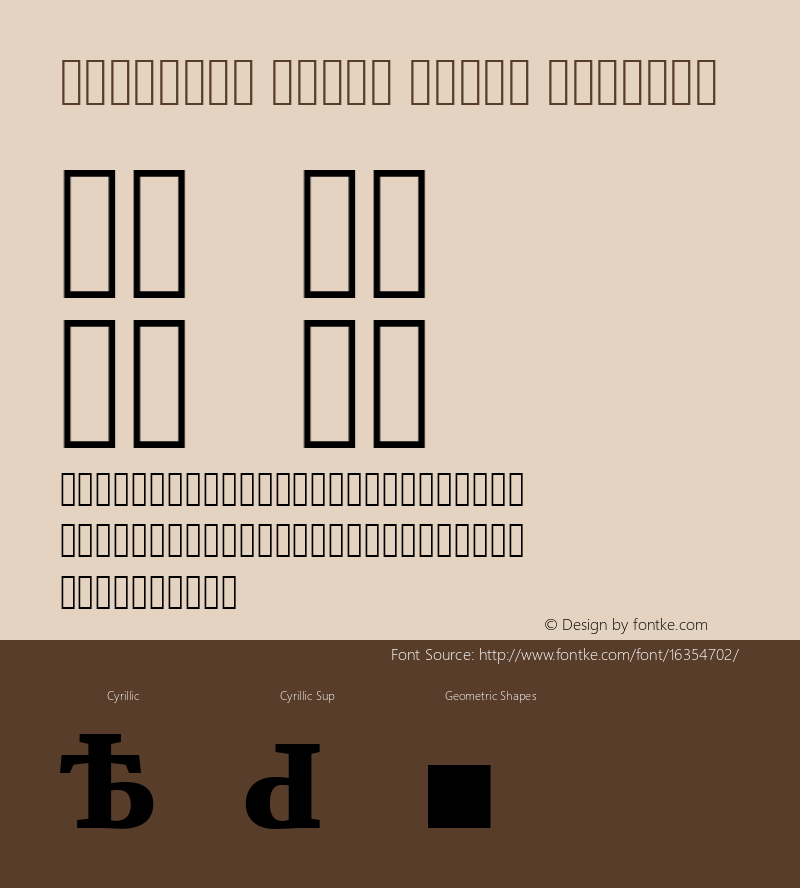 Rosalind Serif Black Regular Version 1.584;PS 001.584;hotconv 1.0.70;makeotf.lib2.5.58329图片样张