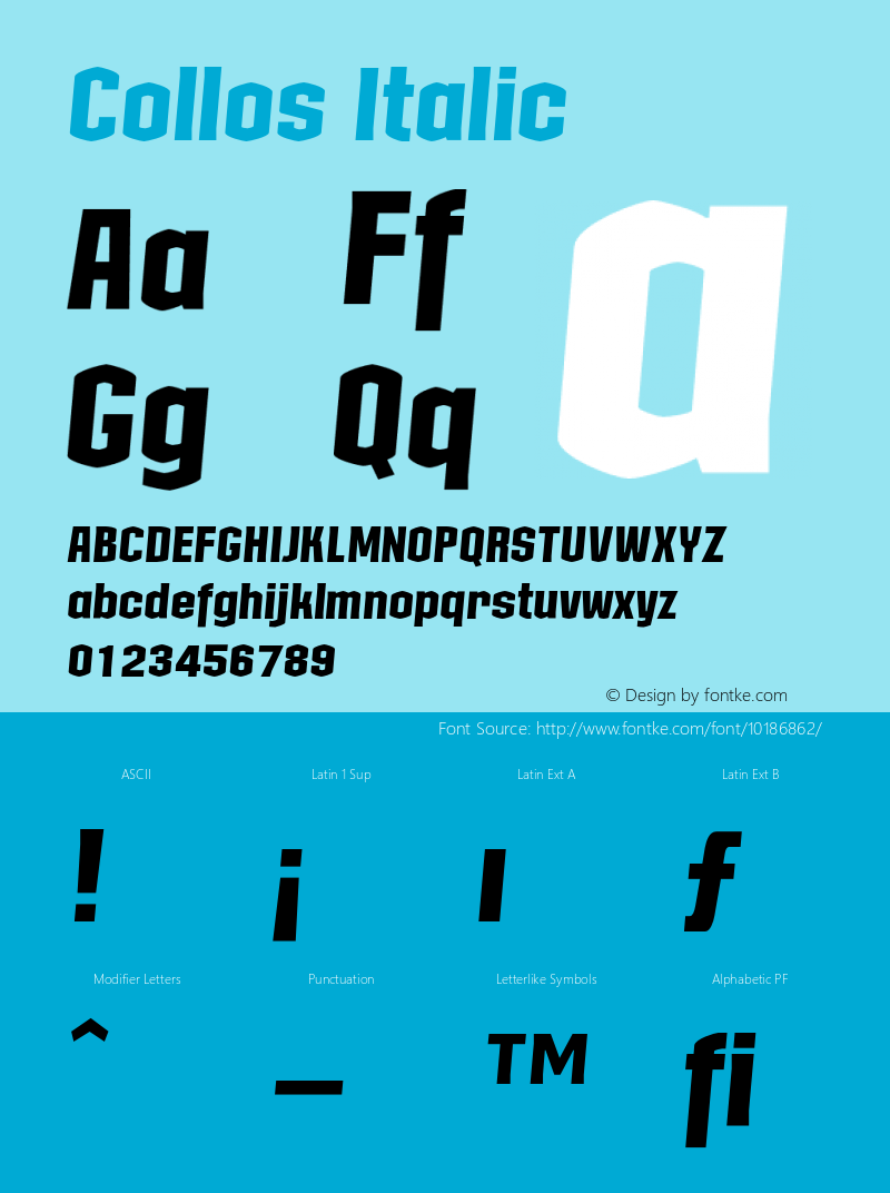 Collos Italic 001.000图片样张