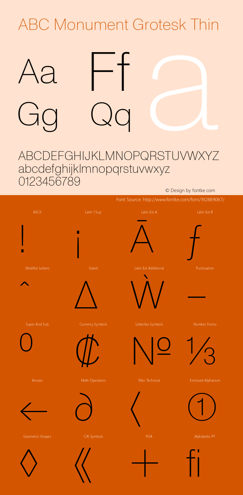 ABC Monument Grotesk Thin Version 2.000 | web-ttf图片样张