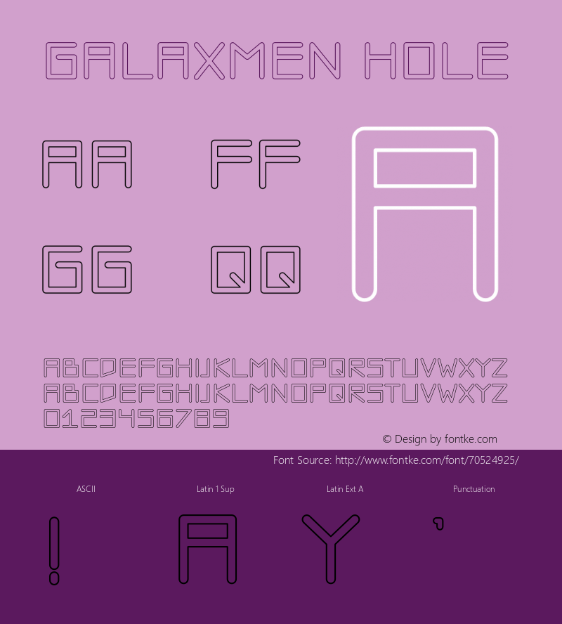 Galaxmen Hole Version 1.006;Fontself Maker 3.5.1图片样张