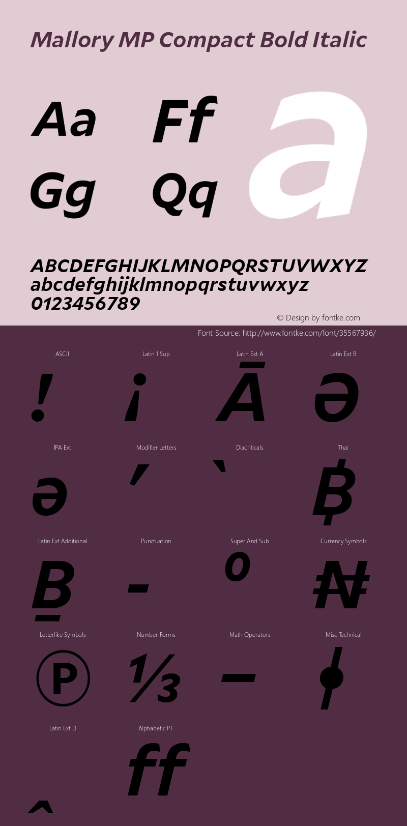 Mallory MP Cmpct Bold Italic Version 2.000;PS 0.000;hotconv 16.6.51;makeotf.lib2.5.65220图片样张