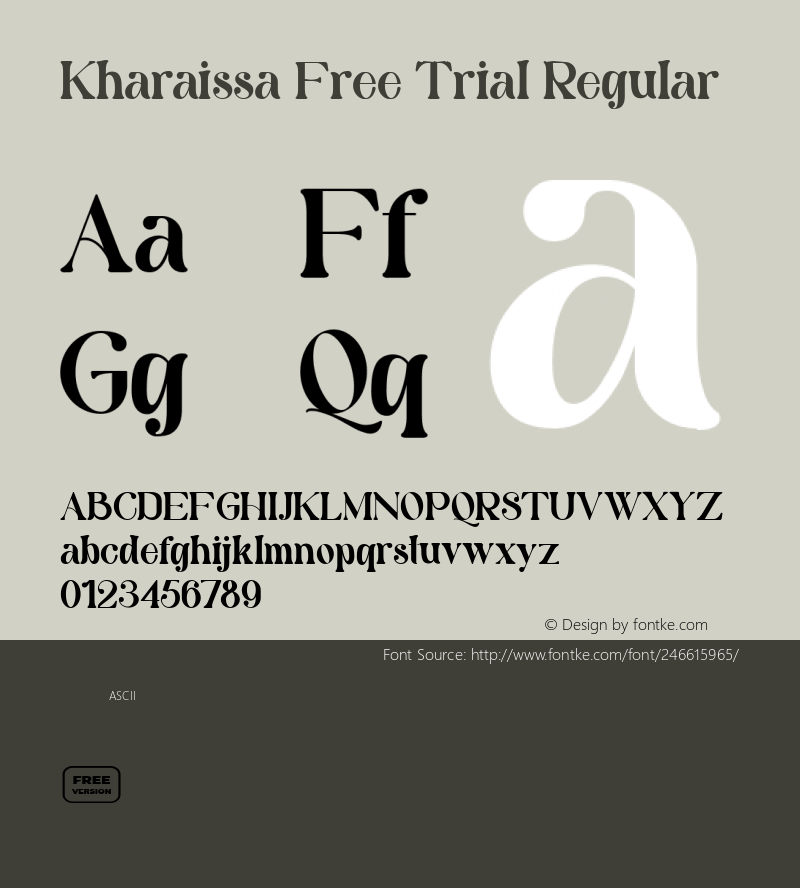 Kharaissa Free Trial Version 1.000图片样张