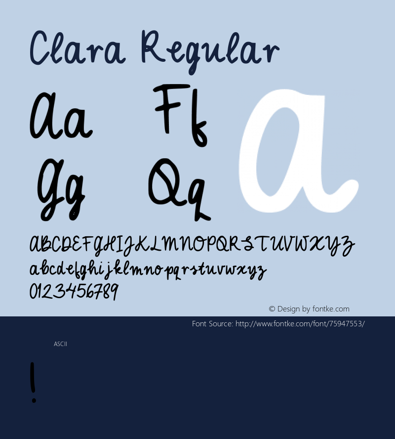 Clara Regular Version 001.007图片样张