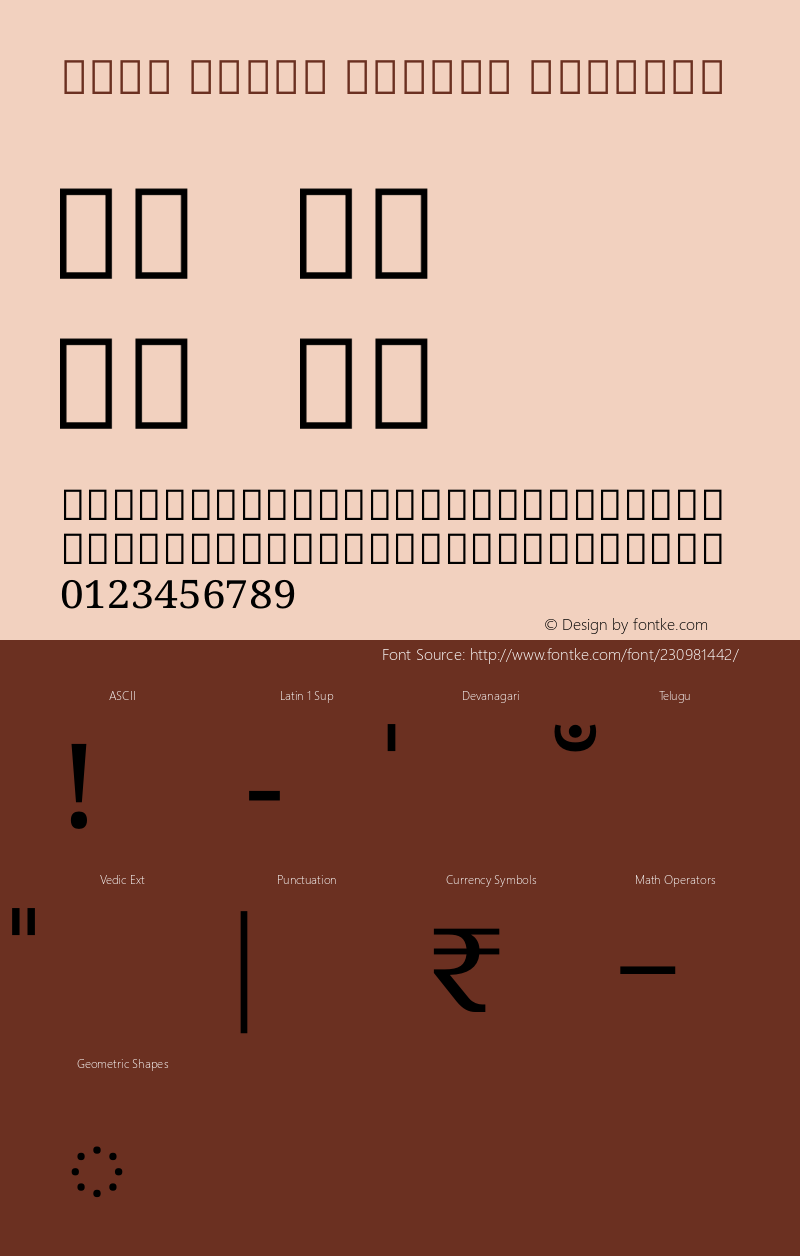 Noto Serif Telugu Regular Version 2.002图片样张