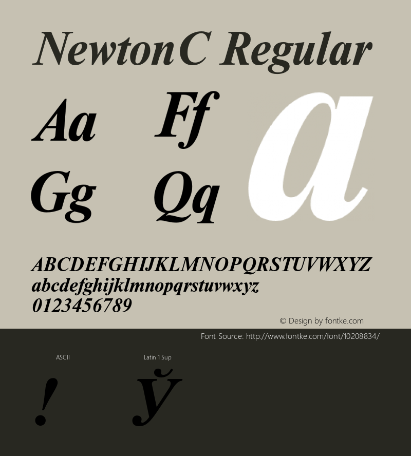 NewtonC Regular 001.000图片样张