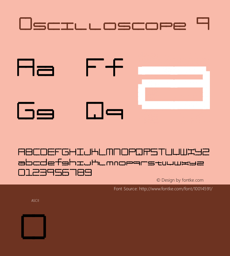 Oscilloscope 4 Macromedia Fontographer 4.1 3/21/98图片样张