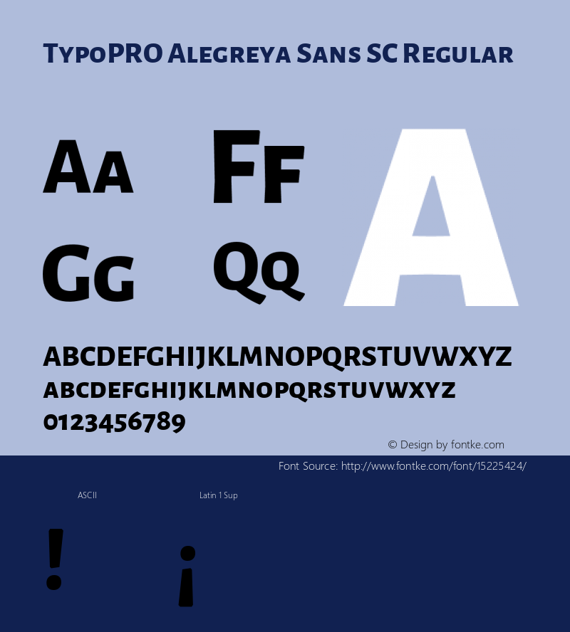 TypoPRO Alegreya Sans SC Regular Version 1.000;PS 001.000;hotconv 1.0.70;makeotf.lib2.5.58329 DEVELOPMENT图片样张