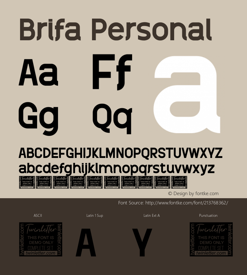 Brifa Personal Version 1.002;Fontself Maker 3.5.4图片样张
