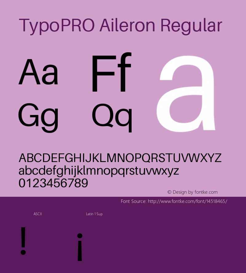 TypoPRO Aileron Regular Version 1.000;PS 001.000;hotconv 1.0.70;makeotf.lib2.5.58329图片样张