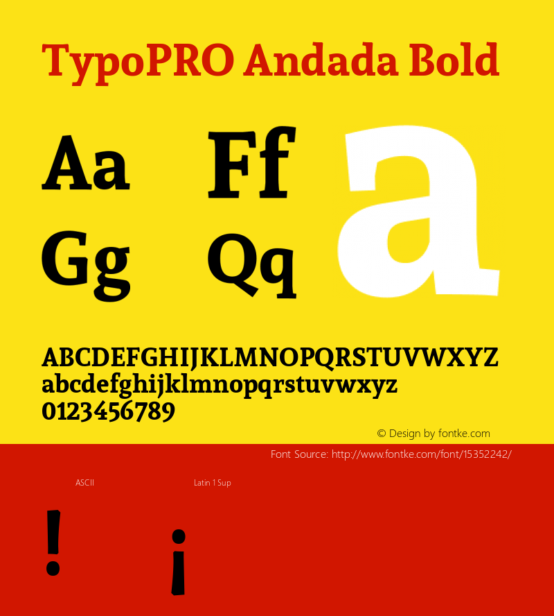 TypoPRO Andada Bold Version 1.003图片样张