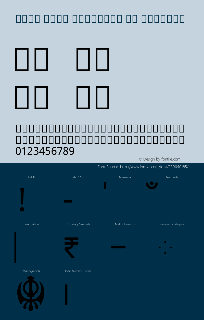 Noto Sans Gurmukhi UI Regular Version 2.002; ttfautohint (v1.8) -l 8 -r 50 -G 200 -x 14 -D guru -f none -a qsq -X 