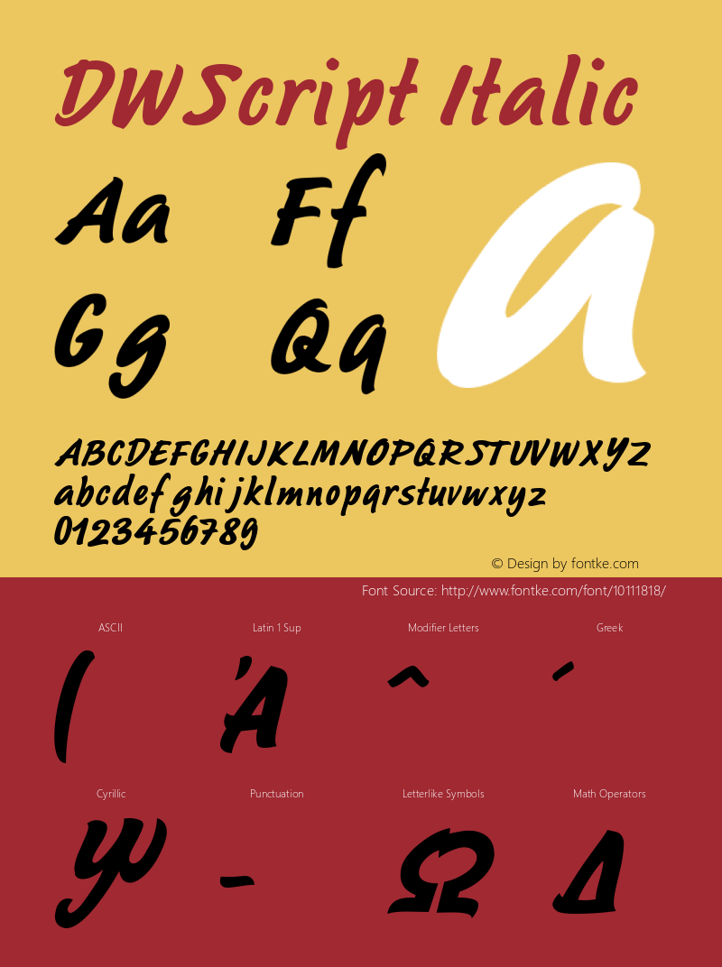 DWScript Italic 10/26/2002图片样张