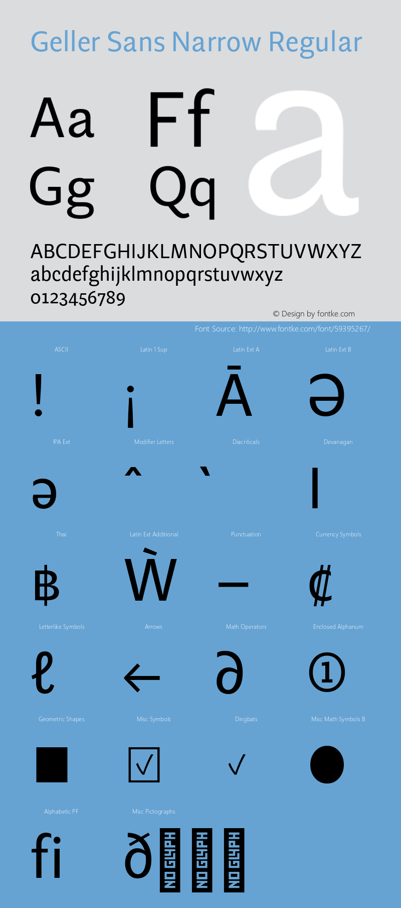 GellerSansNarrow-Regular Version 1.000;hotconv 1.0.109;makeotfexe 2.5.65596图片样张