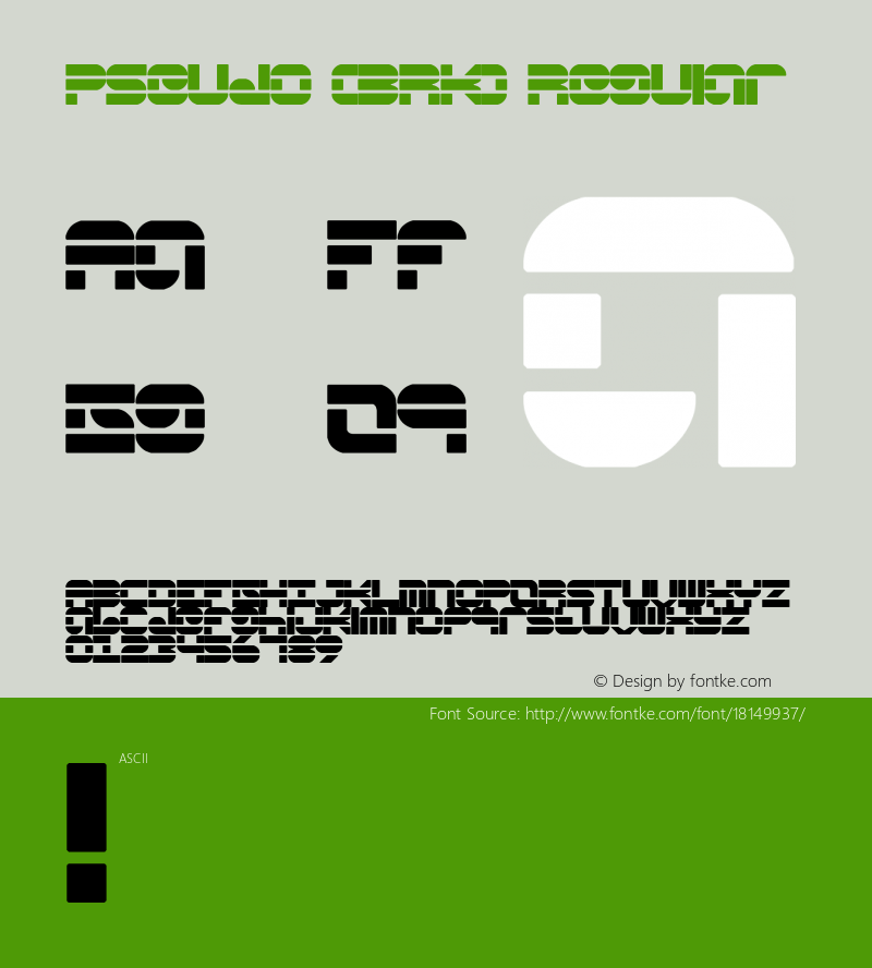 Pseudo (BRK) Regular 1.2图片样张