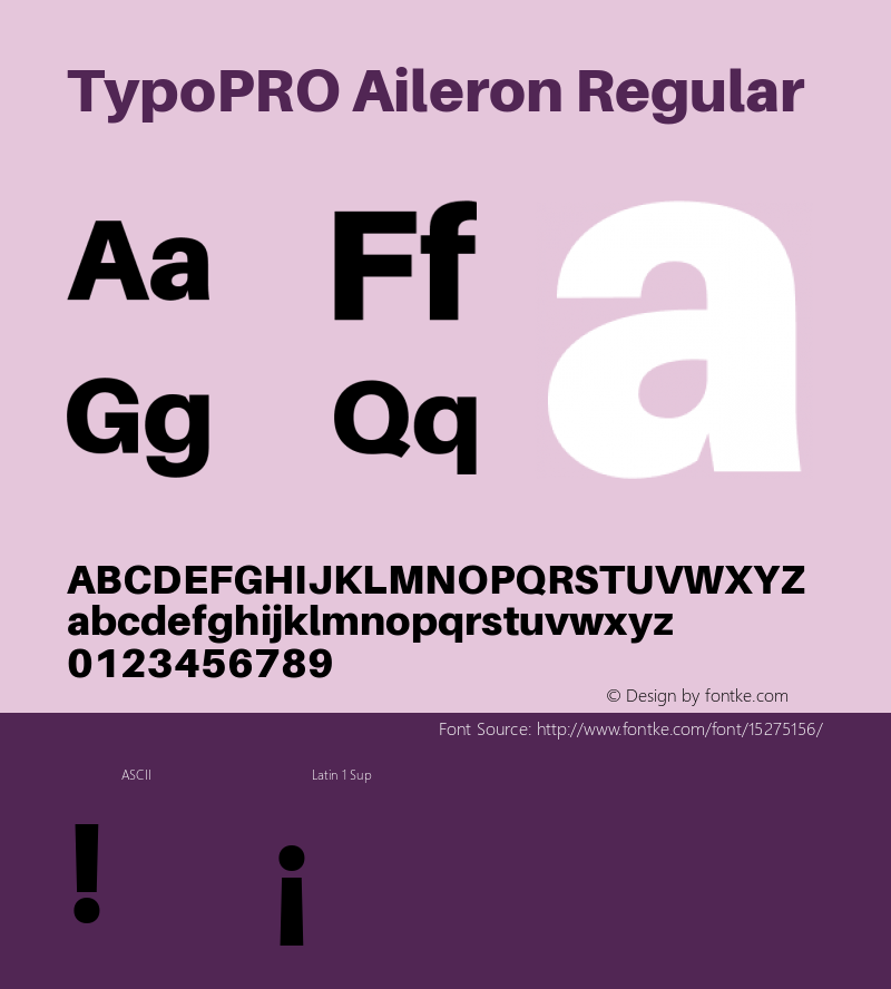 TypoPRO Aileron Regular Version 1.102;PS 001.102;hotconv 1.0.70;makeotf.lib2.5.58329图片样张