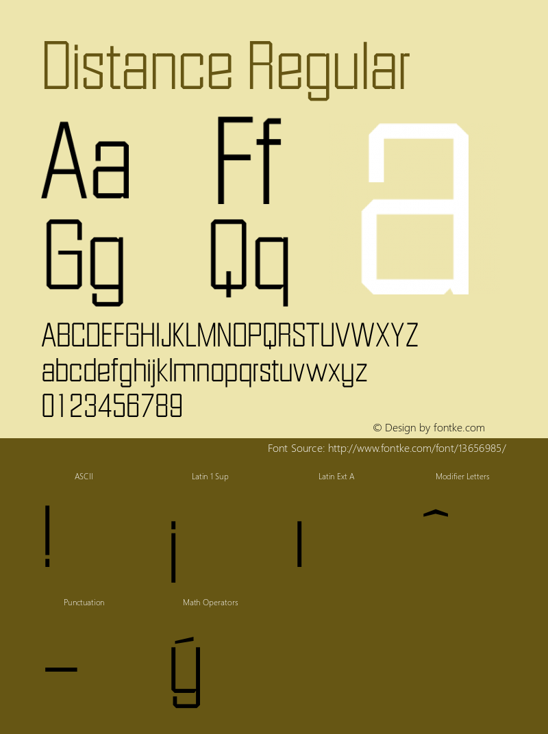 Distance Regular 001.000图片样张