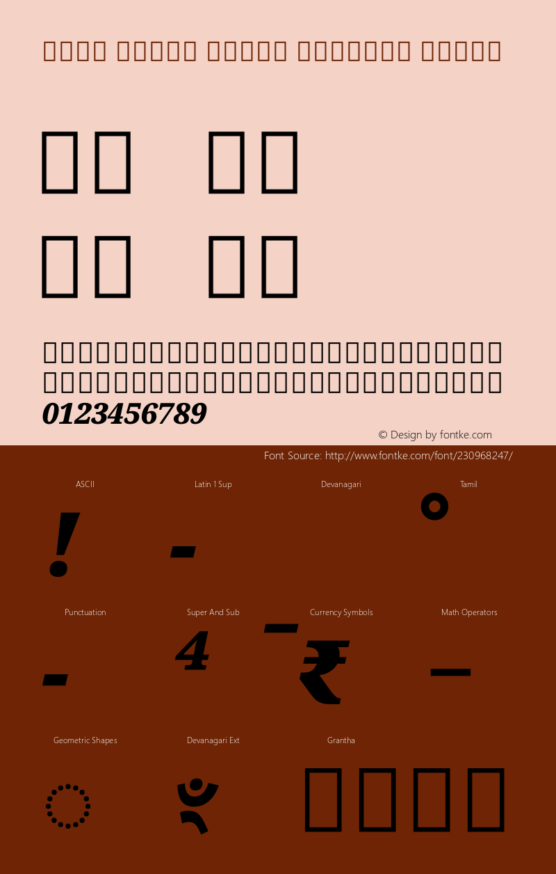 Noto Serif Tamil Slanted Black Version 2.001图片样张