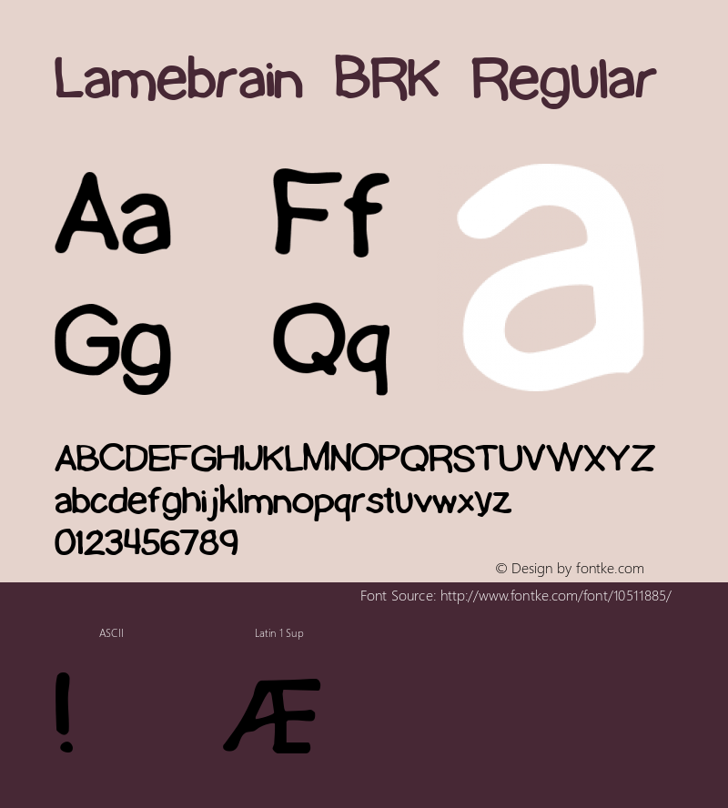 Lamebrain BRK Regular Version 1.35图片样张