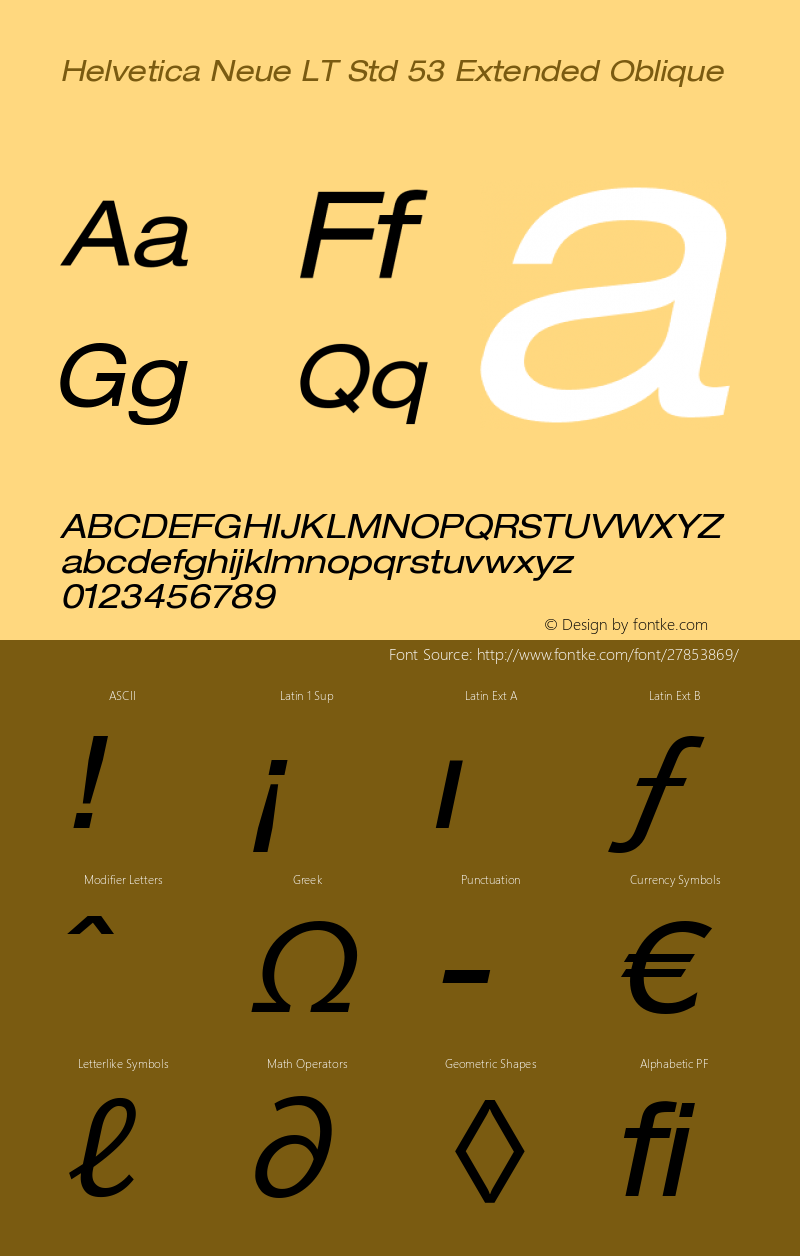 HelveticaNeueLTStd-ExO Version 2.035;PS 002.000;hotconv 1.0.51;makeotf.lib2.0.18671图片样张