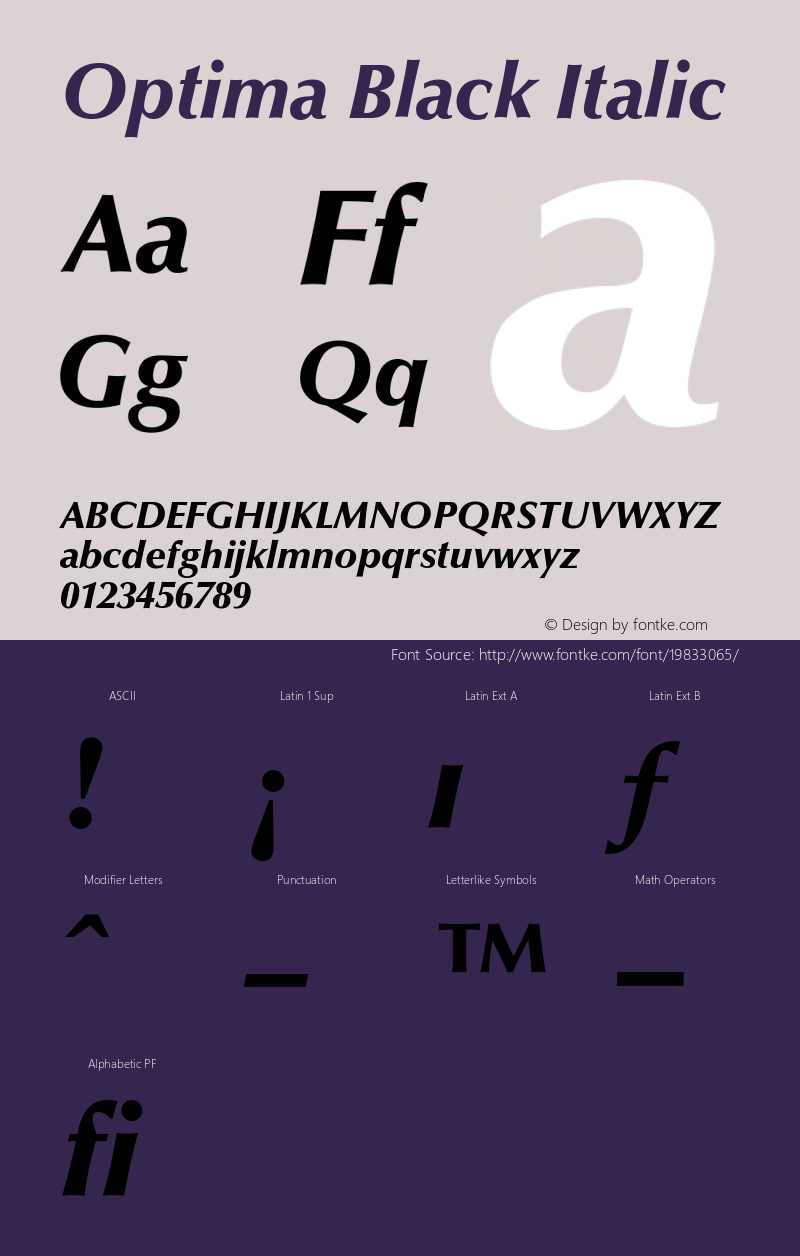 Optima-BlackItalic 001.000图片样张