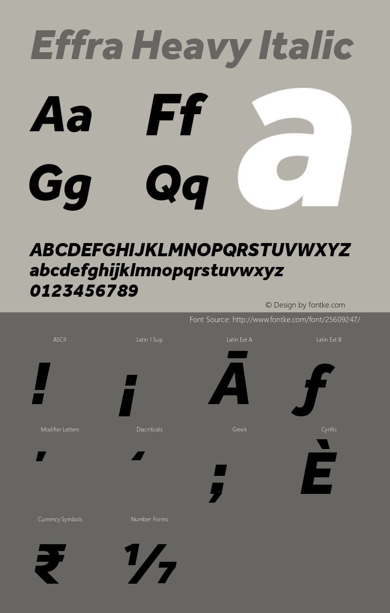 Effra Heavy Italic Version 1.200图片样张