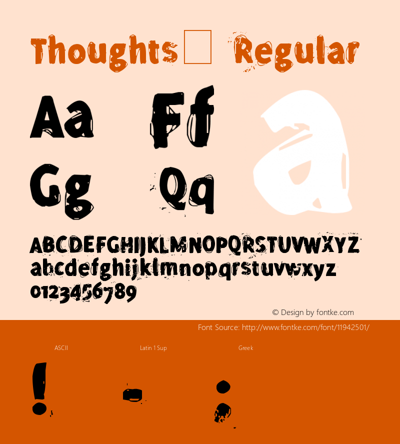 Thoughts™ Regular Version 1.00 2006 initial release图片样张