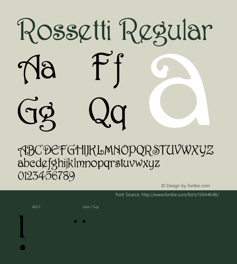 Rossetti Regular 001.001图片样张