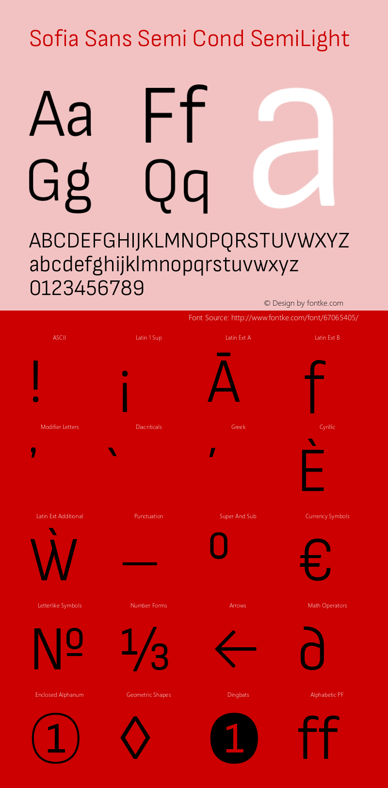 Sofia Sans Semi Cond SemiLight Version 4.000图片样张