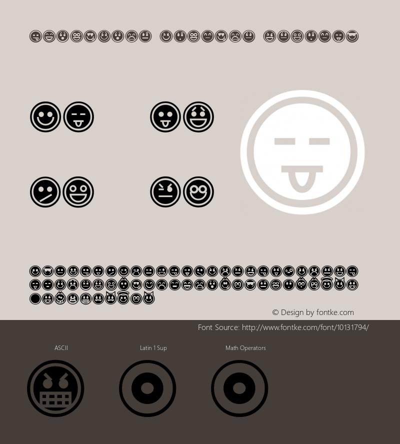 Emoticons Outline Regular 1.0图片样张