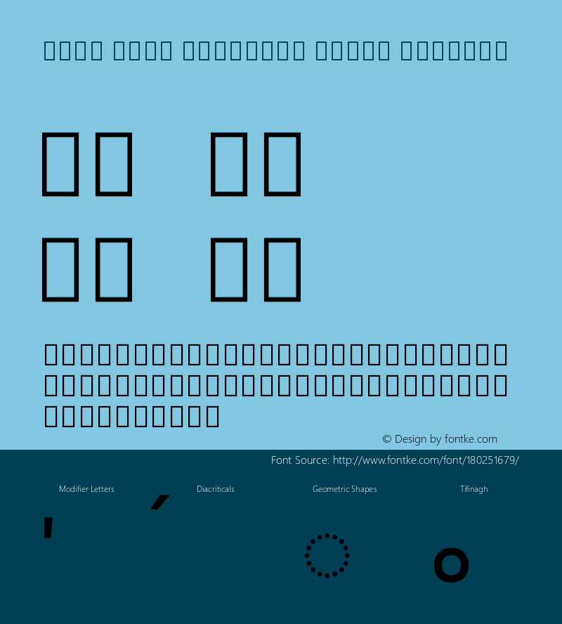 Noto Sans Tifinagh Hawad Regular Version 2.002图片样张