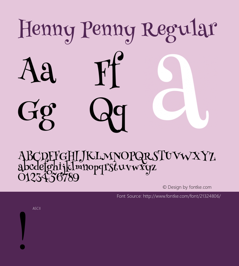 Henny Penny Regular 图片样张