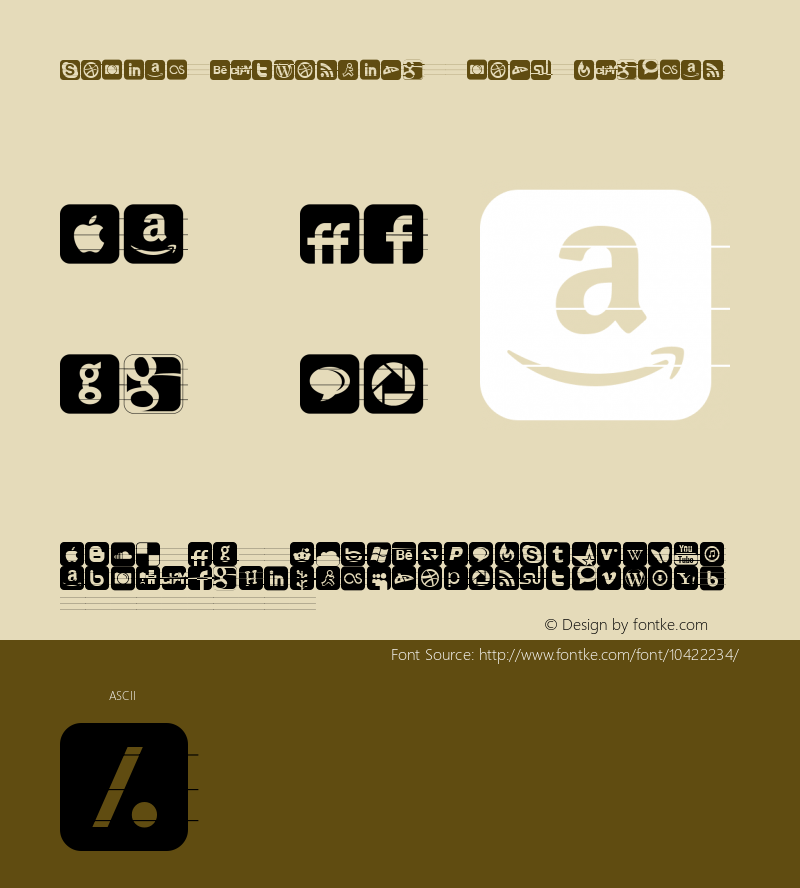 Social Networking Icons Regular Version 1.00 2011图片样张