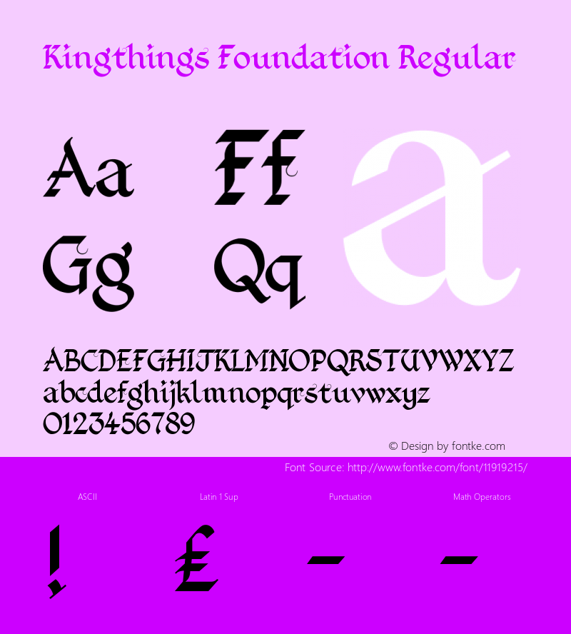 Kingthings Foundation Regular 1.1图片样张