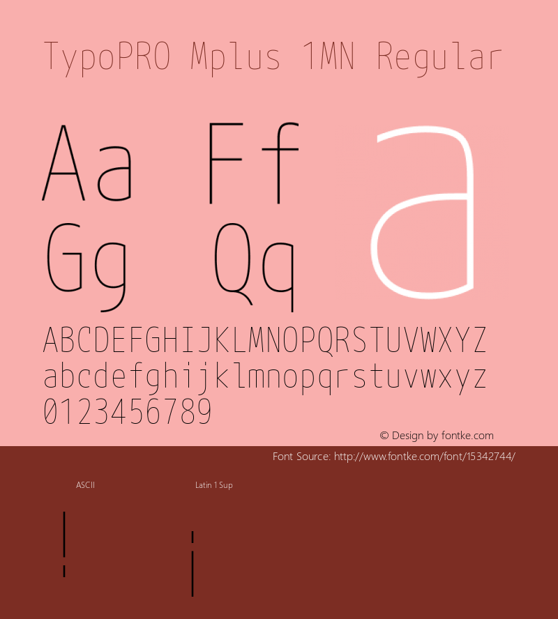 TypoPRO Mplus 1MN Regular Version 1.059图片样张