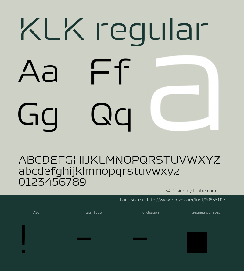 KLK Regular Version 1.000 2013 initial release图片样张