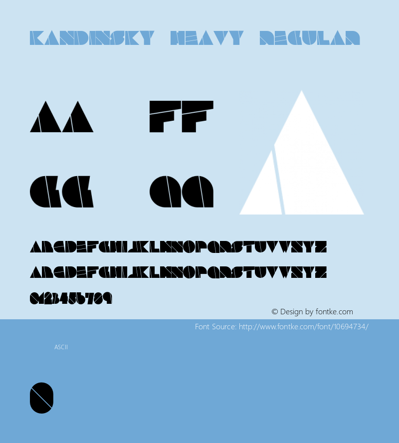 Kandinsky Heavy Regular Version 1.001;PS 001.001;hotconv 1.0.70;makeotf.lib2.5.58329图片样张