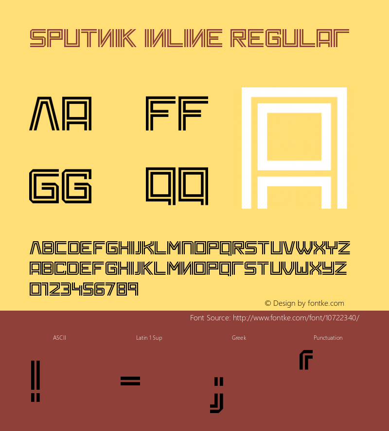 Sputnik InLine Regular Version 1.00 June 1, 2015, initial release图片样张