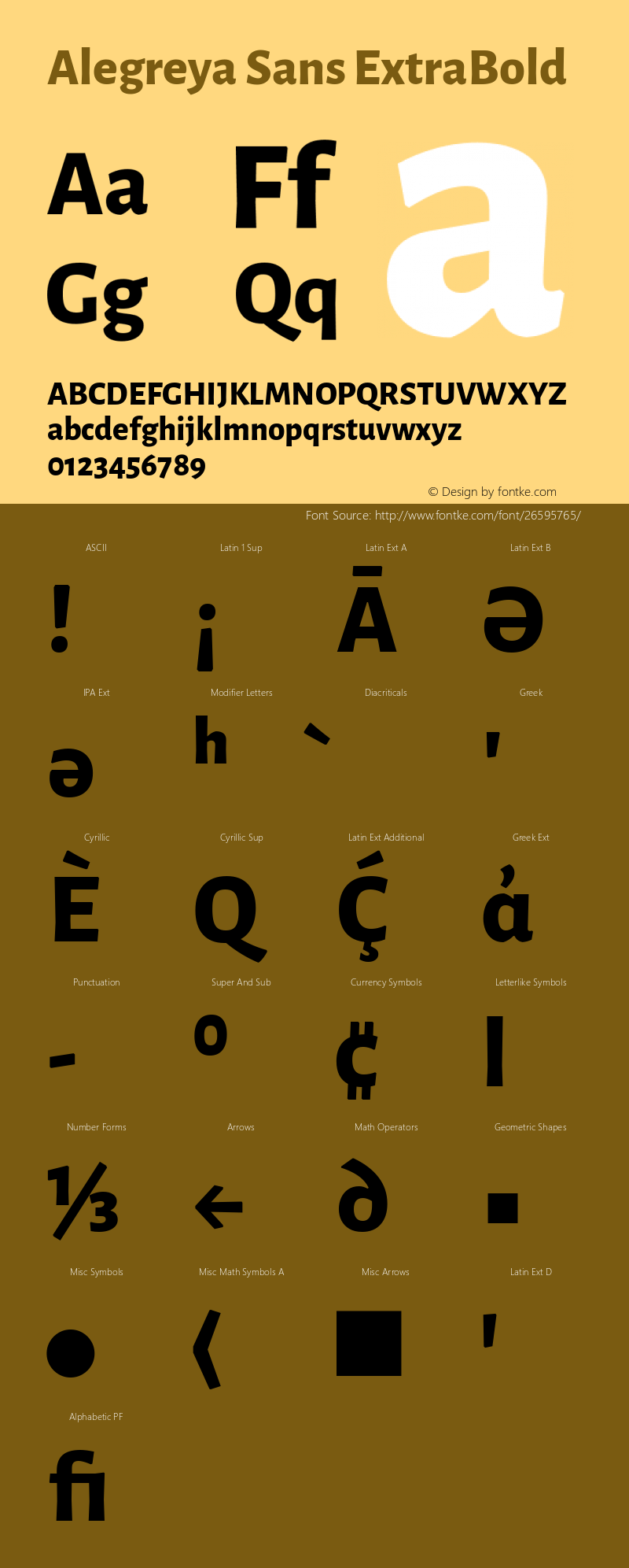 Alegreya Sans ExtraBold Version 2.006; ttfautohint (v1.6)图片样张